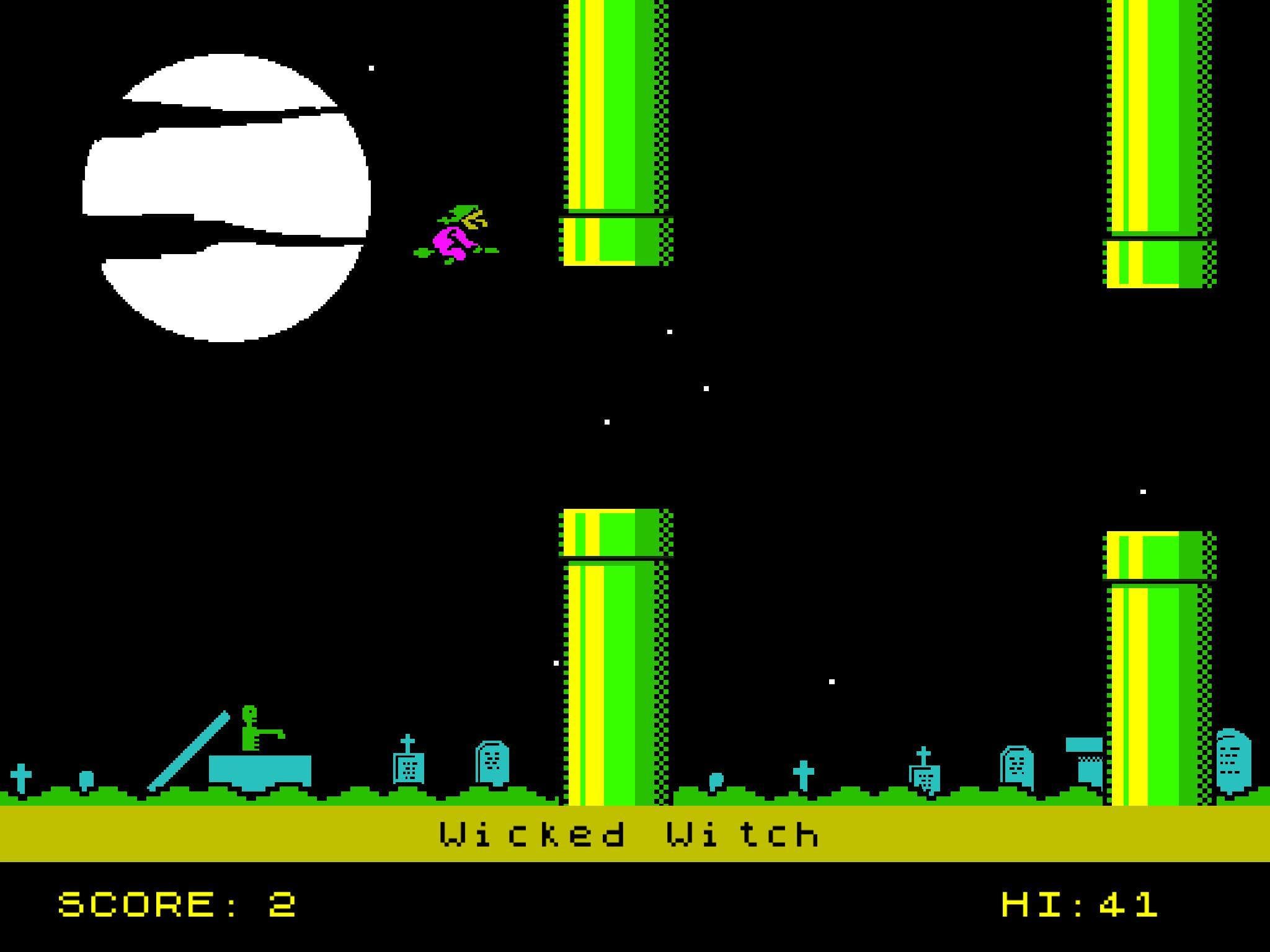 Wicked Wicked: ZX Spectrum Demake screenshot 1